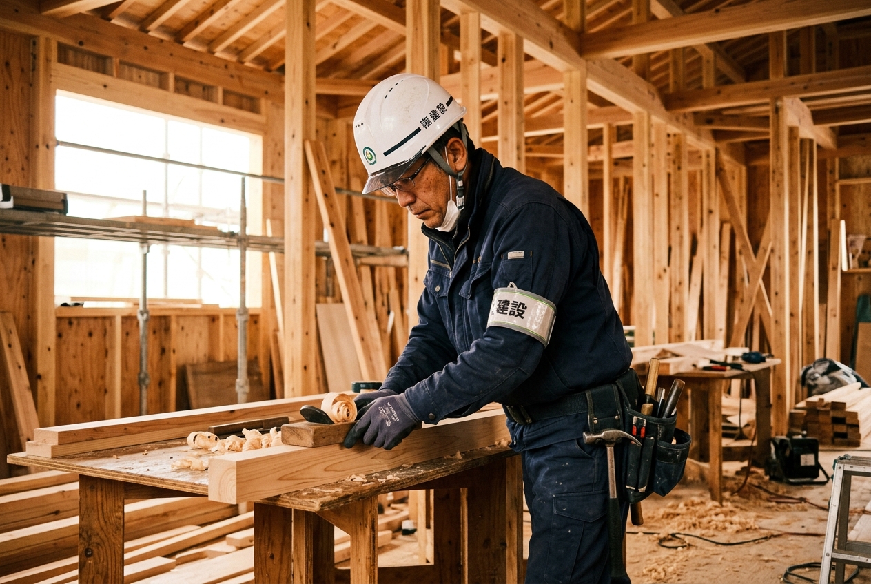 竹下建設の施工現場（実写に差し替え予定）